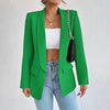 Damesblazer - elegante kantooroutfit met op maat gemaakte lange mouwen