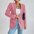 Damesblazer - elegante kantooroutfit met op maat gemaakte lange mouwen