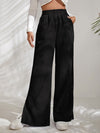 Dames wijde corduroy broek - hoge taille casual pants voor relaxte dagelijkse looks