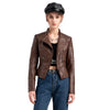 Gewassen leren jas voor dames - trendy en vintage stijl - Bakkermode.nl