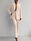 2-delige op maat gemaakte suit - elegante blazer en broek set voor vrouwen