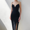 Dames bodycon midi jurk met split - chique avondmode voor speciale gelegenheden