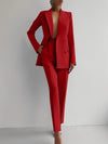 2-delige op maat gemaakte suit - elegante blazer en broek set voor vrouwen
