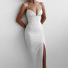 Dames bodycon midi jurk met split - chique avondmode voor speciale gelegenheden