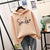 Hoodie met smileyprint - dames sweatshirt met capuchon - Bakkermode.nl