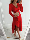 Verfijnde midi-jurk - elegante avondkleding voor dames