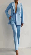 2-delige op maat gemaakte suit - elegante blazer en broek set voor vrouwen
