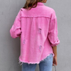 Dames denimjacket met distressed details - veelzijdige en stijlvolle buitenlaag voor elke dag