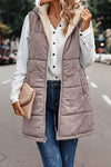 Gevoerde hoodie gilet - lichtgewicht dames mouwloze vest