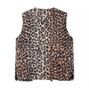 Mouwloos Vest met Luipaardprint en Striksluiting - Bakkermode.nl