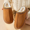 Pluche slip-on sloffen dames – zachte comfortabele huissloffen - Bakkermode.nl