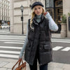 Puffer gilet - stijlvolle dames gewatteerde mouwloze jas