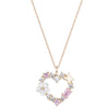 Sprankelende hartketting - elegante gouden dameshanger