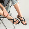 Sandalen met kruisbanden in meerdere kleuren - Bakkermode.nl