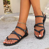 Sandalen met meerdere bandjes en gesp - Bakkermode.nl