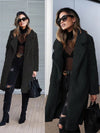 Lange imitatiebont jas - luxe dames outerwear - Bakkermode.nl