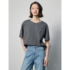 Oversized zwart t-shirt jurk met 'what?' print - Bakkermode.nl