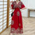 Boho maxi-jurk met bloemenprint en kimono mouwen - Bakkermode.nl
