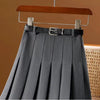 Plisse midi rok - stijlvolle rok met riem