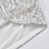 Zilveren glitter shorts - trendy dames glitter bottoms