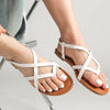 Sandalen met kruisbanden in meerdere kleuren - Bakkermode.nl
