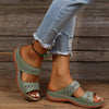 Dames wedge sandalen met orthopedische ondersteuning voor dagelijks gebruik - stijlvolle en fijne schoenen