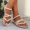 Sandalen met meerdere bandjes en gesp - Bakkermode.nl
