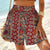 Boho shorts met kleurrijke print - Bakkermode.nl