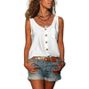 Dames knopen-tanktop - mouwloze top voor de zomer