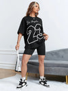 Los angeles nummer 23 grafisch t-shirt - Bakkermode.nl