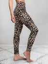 Comfortabele luipaardprint yoga broek - Bakkermode.nl