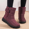 Waterdichte winterlaarzen - dames gevoerde enkelboots met verstelbare band