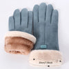 Dames winterhandschoenen - zachte handschoenen met imitatiebont voering - Bakkermode.nl