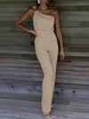 Jumpsuit - elegante one-shoulder dames jumpsuit