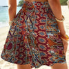 Boho shorts met kleurrijke print - Bakkermode.nl