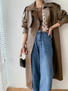 Leren trenchcoat - stijlvolle lange damesjas