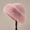 Imitatiebont muts - luxe winter dames hoofddeksel - Bakkermode.nl