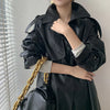 Leren trenchcoat - stijlvolle lange damesjas