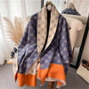 Luxe cashmere poncho sjaal - stijlvolle dames winter wrap - Bakkermode.nl