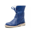 Dames winterlaarzen - vintage leren enkellaarsjes met warme voering - Bakkermode.nl