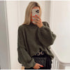 Oversized gebreide trui - dames knitwear met relaxte pasvorm - Bakkermode.nl