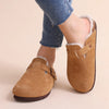 Suède muiltjes dames – antislip warme winterpantoffels - Bakkermode.nl