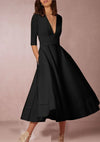 Swingjurk - elegante vintage geïnspireerde midi jurk voor dames