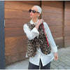 Mouwloos Vest met Luipaardprint en Striksluiting - Bakkermode.nl