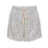 Zilveren glitter shorts - trendy dames glitter bottoms