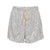 Zilveren glitter shorts - trendy dames glitter bottoms
