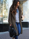 Lange imitatiebont jas - luxe dames outerwear - Bakkermode.nl