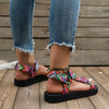 Zomerschoenen van henneptouw met platte zool - Bakkermode.nl