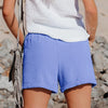 Lichte katoenen shorts met trekkoord - Bakkermode.nl