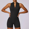 Dames fitness jumpsuit met rits - stijlvolle sportbodysuit
